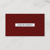 maroon halftone QR-code Visitekaartje (Achterkant)