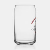 Maroon High School Reunion Party Custom Alumni Blikvorm Glas (Rechts)