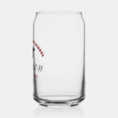 Maroon High School Reunion Party Custom Alumni Blikvorm Glas (Links)
