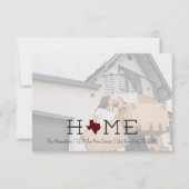 Maroon HOME Texas Moving Announement (Voorkant)