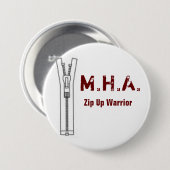 Maroon Hoodie Army Round Pin Ronde Button 7,6 Cm (Voorkant /achterkant)