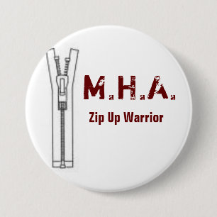 Maroon Hoodie Army Round Pin Ronde Button 7,6 Cm