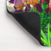 Maroon Iris Flower Mousepad Muismat (Hoek)