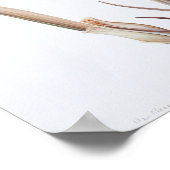 Maroon Irissen Bloemenkunst Print Poster (Hoek)