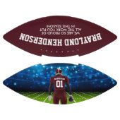 Maroon Jersey Football gepersonaliseerde speler (Panelen)