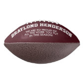 Maroon Jersey Football gepersonaliseerde speler (Gedraaid 90)