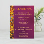 Maroon laat Thanksgiving vrienden achter Kaart (Staand voorkant)