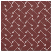 Maroon Lacrosse White Sticks gepatterd Stof (Swatch)