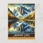 Maroon Lake, Colorado |  schilderij Briefkaart (Voorkant)