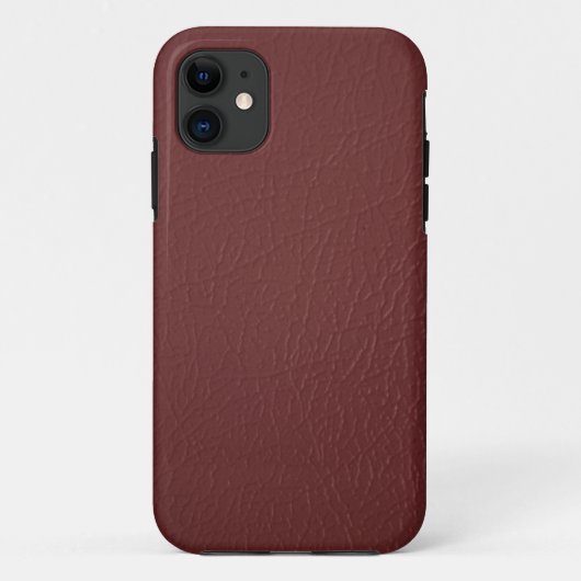 Maroon Leather Kijk iPhone 5 hoesje (Achterkant)