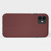 Maroon Leather Kijk iPhone 5 hoesje (Achterkant (horizontaal))