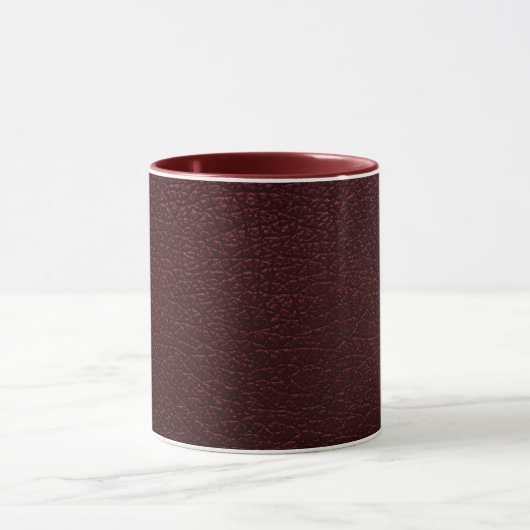 Maroon Leather Mok (Midden)