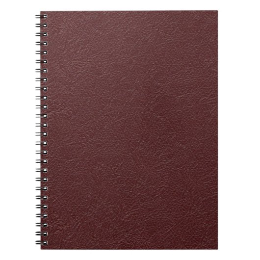 Maroon Leather Notitieboek (Voorkant)