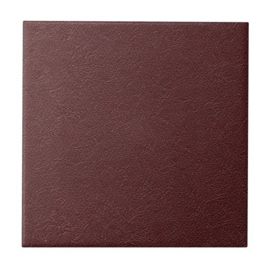Maroon Leather Tegeltje (Voorkant)