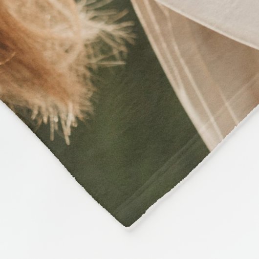 Maroon Love Hearts Couples Foto Valentijns Fleece Deken (Hoek)