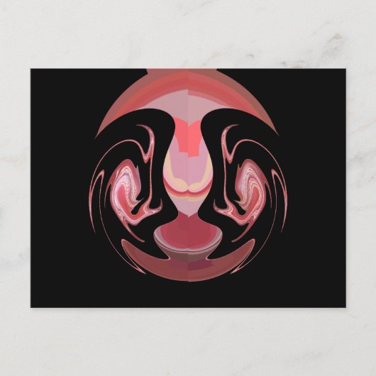 Maroon Majesty: Rustic Radiance getextureerd Afrik Briefkaart (Voorkant)