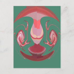 Maroon Majesty: Rustic Radiance getextureerd Afrik Briefkaart