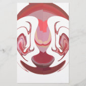 Maroon Majesty: Rustic Radiance getextureerd Afrik Briefpapier (Voorkant)