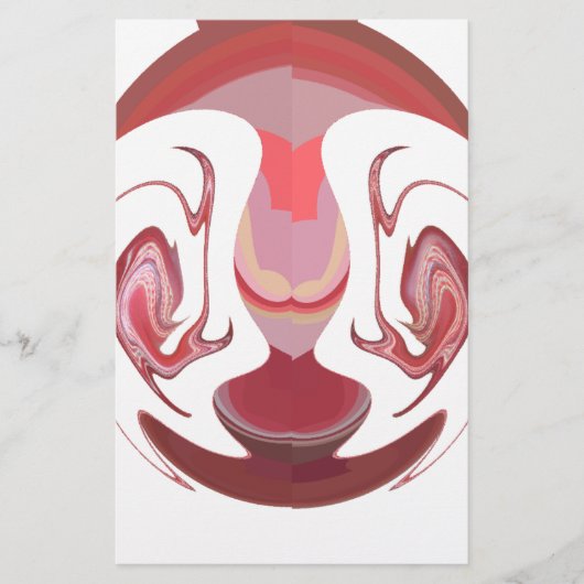 Maroon Majesty: Rustic Radiance getextureerd Afrik Briefpapier (Voorkant)