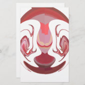 Maroon Majesty: Rustic Radiance getextureerd Afrik Briefpapier (Voorkant / Achterkant)