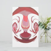 Maroon Majesty: Rustic Radiance getextureerd Afrik Briefpapier (Staand voorkant)