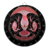 Maroon Majesty: Rustic Radiance getextureerd Afrik Dartbord (Voorkant)