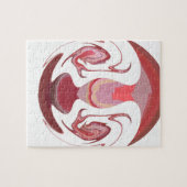 Maroon Majesty: Rustic Radiance getextureerd Afrik Legpuzzel (Horizontaal)