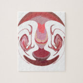 Maroon Majesty: Rustic Radiance getextureerd Afrik Legpuzzel (Verticaal)