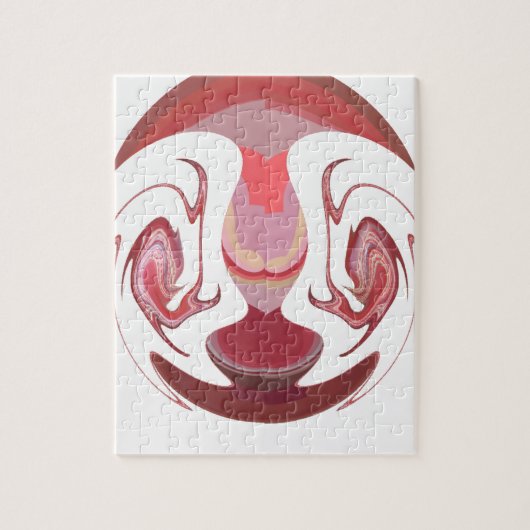 Maroon Majesty: Rustic Radiance getextureerd Afrik Legpuzzel (Verticaal)