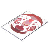 Maroon Majesty: Rustic Radiance getextureerd Afrik Notitieboek (Linkerzijde)