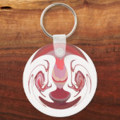 Maroon Majesty: Rustic Radiance getextureerd Afrik Sleutelhanger (Voorkant)