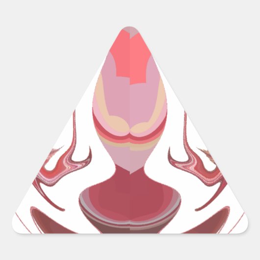 Maroon Majesty: Rustic Radiance getextureerd Afrik Sticker (Voorkant)