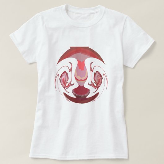 Maroon Majesty: Rustic Radiance getextureerd Afrik T-shirt (Design voorkant)