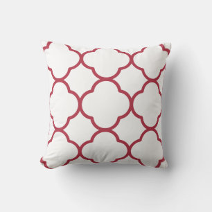 Maroon Marokkaans ontwerp Kussen