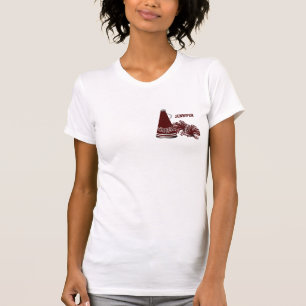 Maroon Megaphone Cheerleader T-Shirt
