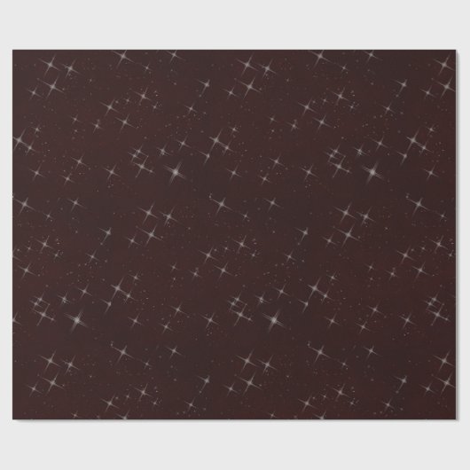 Maroon met witte muggen cadeaupapier (Vlak)