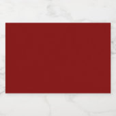 Maroon Mini Likeurfles Etiket (Enkel label)