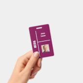 Maroon Minimal Media Event ID Badge wordt: (Handheld)
