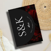 Maroon Minimale Elegante B&W Islamitische Moslim B Kaart