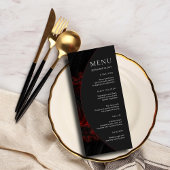 Maroon minimale elegante B & W moderne islamitisch Menu