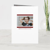 Maroon Modern Block 5-Photo Afstuderen (Achterkant)