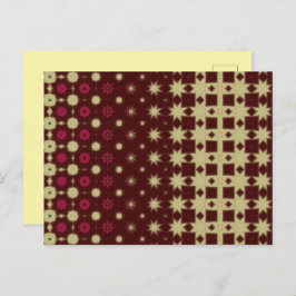 Maroon Modern Thank You Card Briefkaart