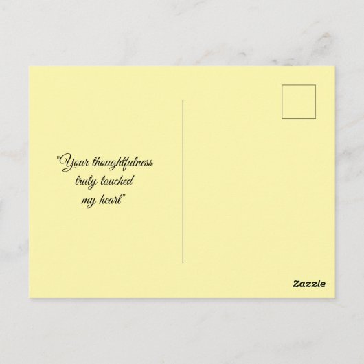 Maroon Modern Thank You Card Briefkaart (Achterkant)