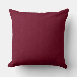 Maroon Moire Texture Print Sierkussen 20 x 20 inch