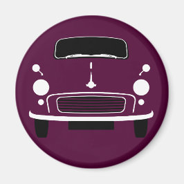 Maroon Morris Minor Fridge Magneet