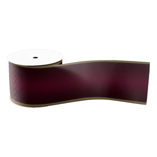 Maroon & Olive Gold Trim Grosgrain Lint (Spoel)