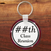 Maroon OM HET EVEN WELK JAAR, de cadeauideeën van  Sleutelhanger (Achterkant)