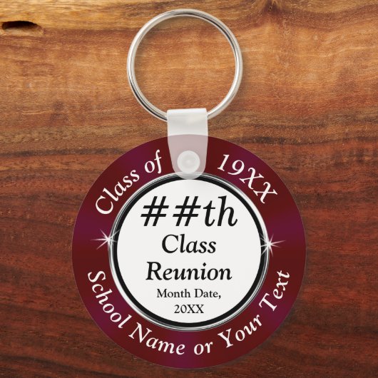 Maroon OM HET EVEN WELK JAAR, de cadeauideeën van  Sleutelhanger (Voorkant)