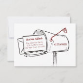 Maroon Ons nieuwe adres Mailbox Verplaatsen (Voorkant)