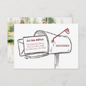 Maroon Ons nieuwe adres Mailbox Verplaatsen (Voorkant / Achterkant)